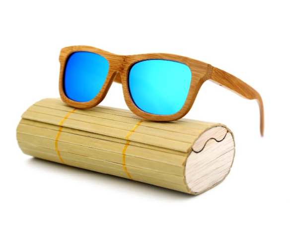 bamboo-framed sunglasses